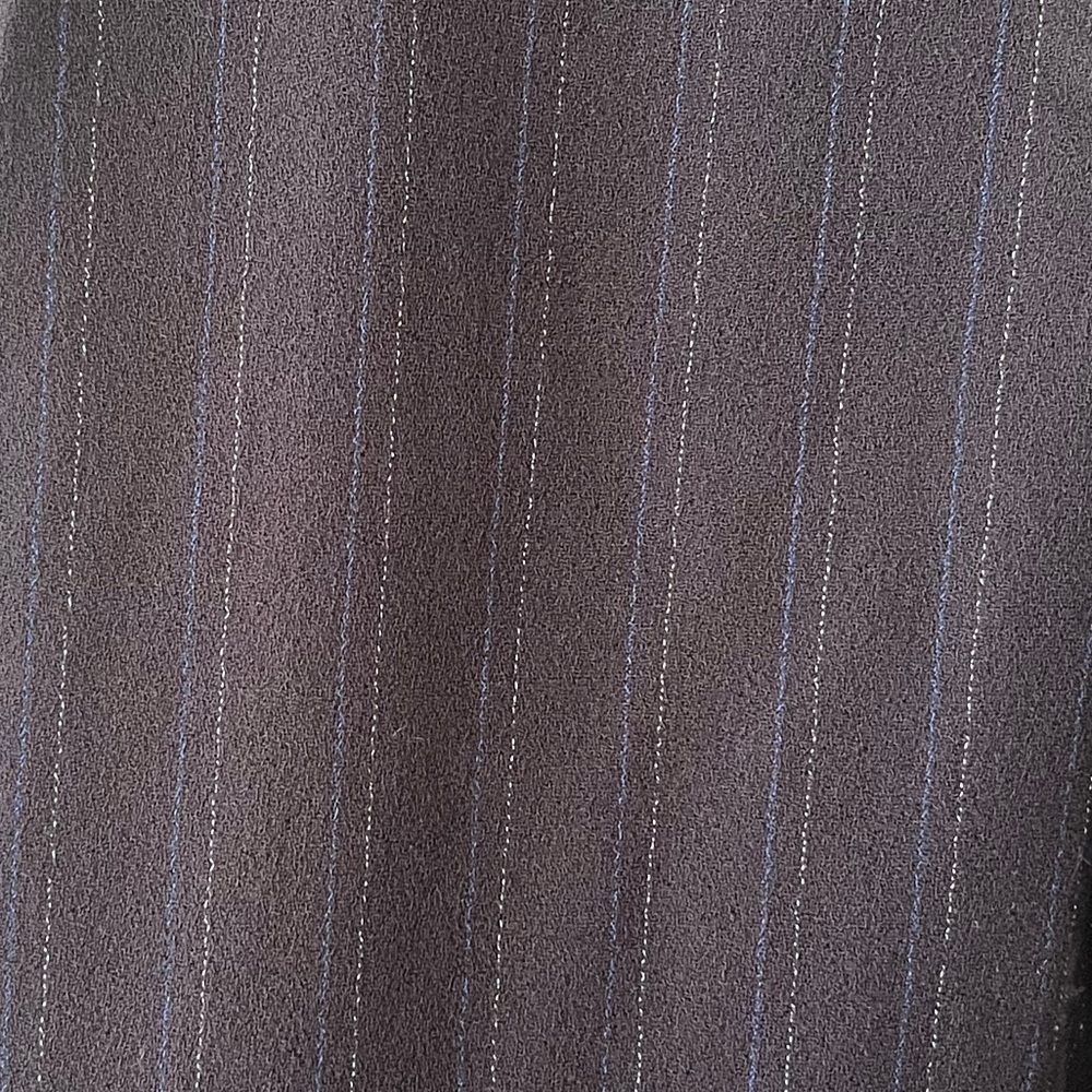 Lafayette 148 New York Navy Blue & White Pin Striped Cuffed Pants Women’s Size 4 - Picture 7 of 12